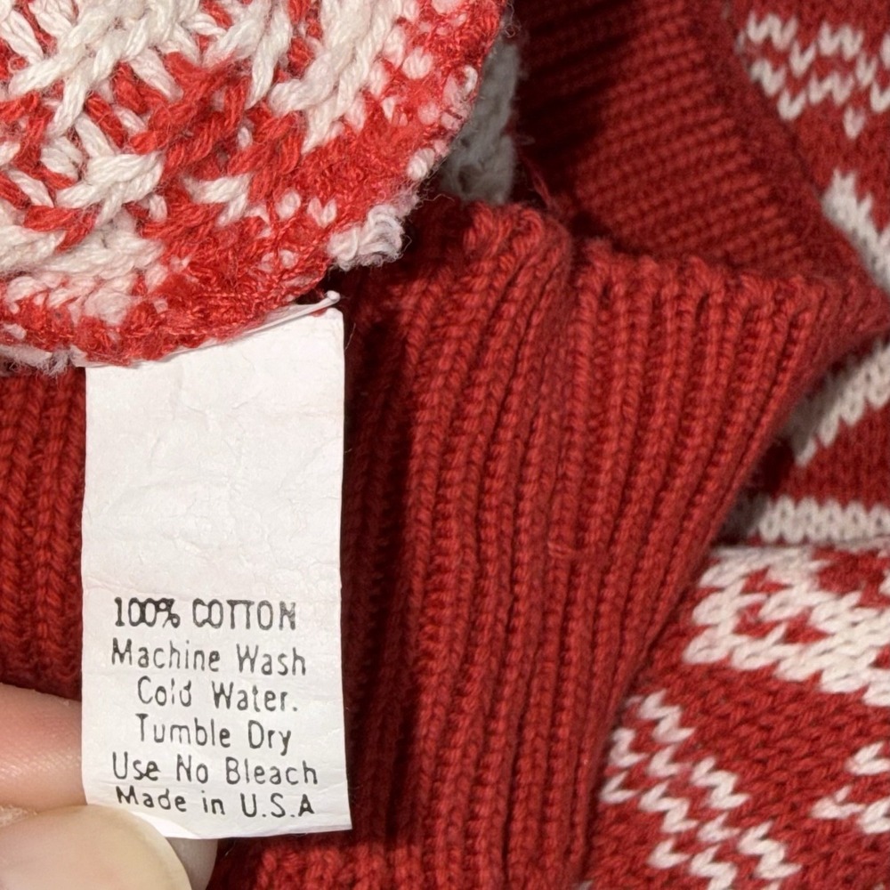 Vtg Abercrombie & Fitch 90s Y2K Fair Isle Nordic Print Knit Sweater Mens M USA - Picture 6 of 12